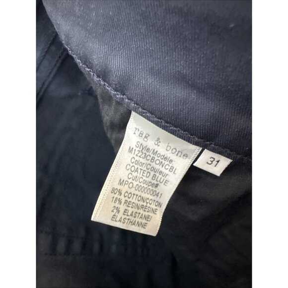 Bone Fit 2 Slim Coated Blue Pants Men’s 31X30 - Picture 7 of 7